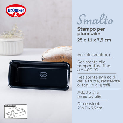Stampo per plumcake, 25 cm, Linea Emaille
