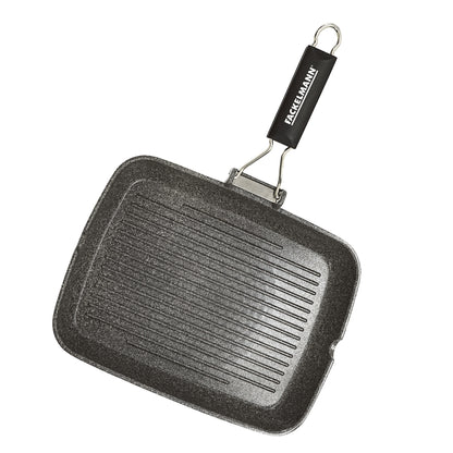 Bistecchiera grill effetto pietra, 36 × 26 cm, Linea Materia