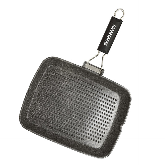 Bistecchiera grill effetto pietra, 36 × 26 cm, Linea Materia