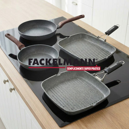 Bistecchiera grill effetto pietra, 36 × 26 cm, Linea Materia