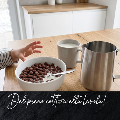 Bollilatte versa latte, in acciaio inox, 600 ml