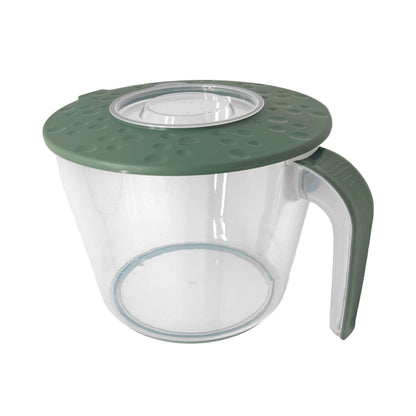 Caraffa Graduata per Mixer Ø18 cm – Contenitore con Doppio Coperchio e Scala ml/Cup