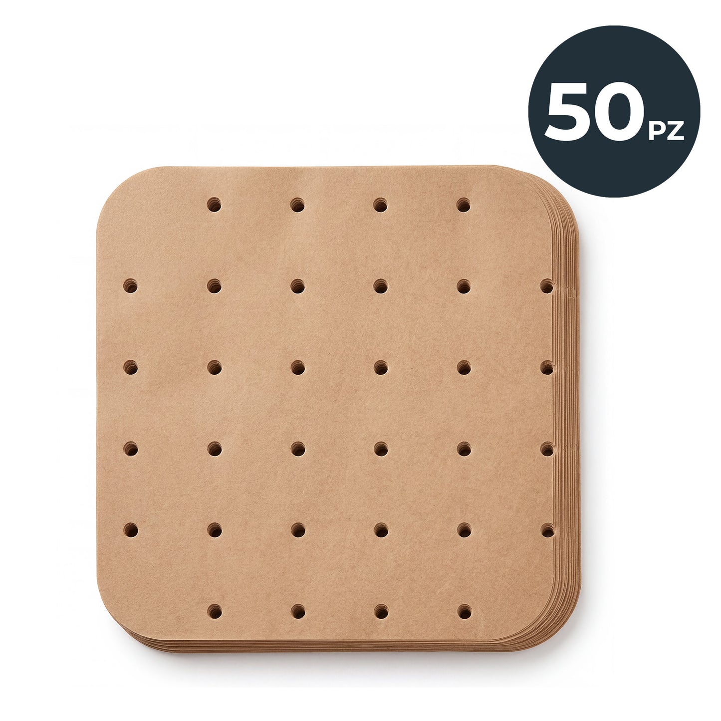 Stampi per friggitrice in carta forata, 50 pezzi, 22 cm