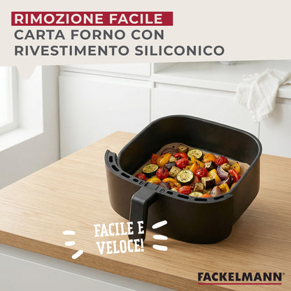 Stampi per friggitrice in carta forata, 50 pezzi, 22 cm