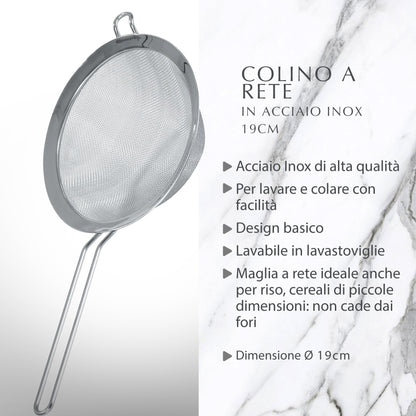 Colino in acciaio inox Ø15 cm