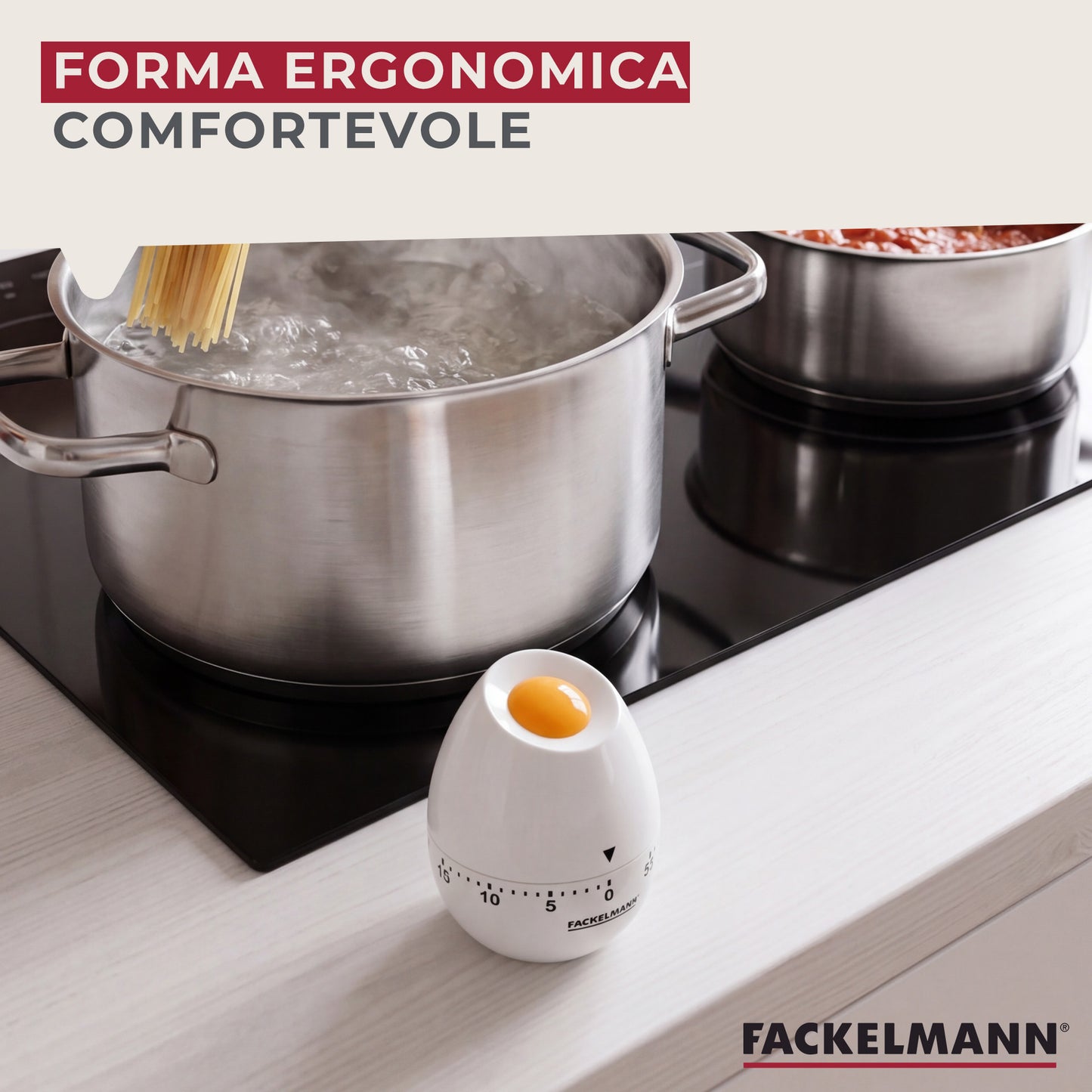 Contaminuti meccanico a forma di uovo