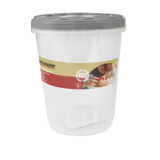 Contenitore con coperchio, tondo, 1000ml,  Ø11x14 cm