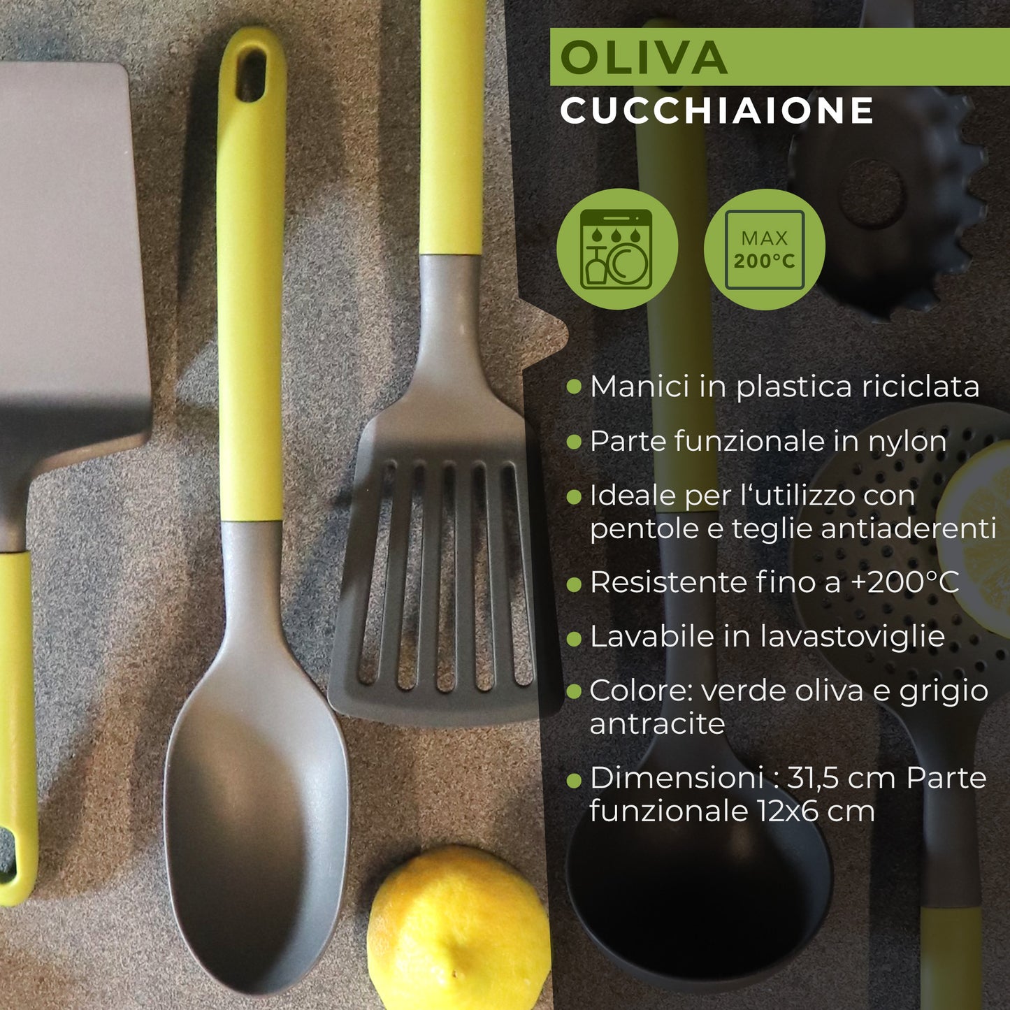 Cucchiaio da cucina, Linea Oliva