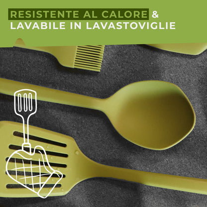 Cucchiaio in silicone, Linea Oliva