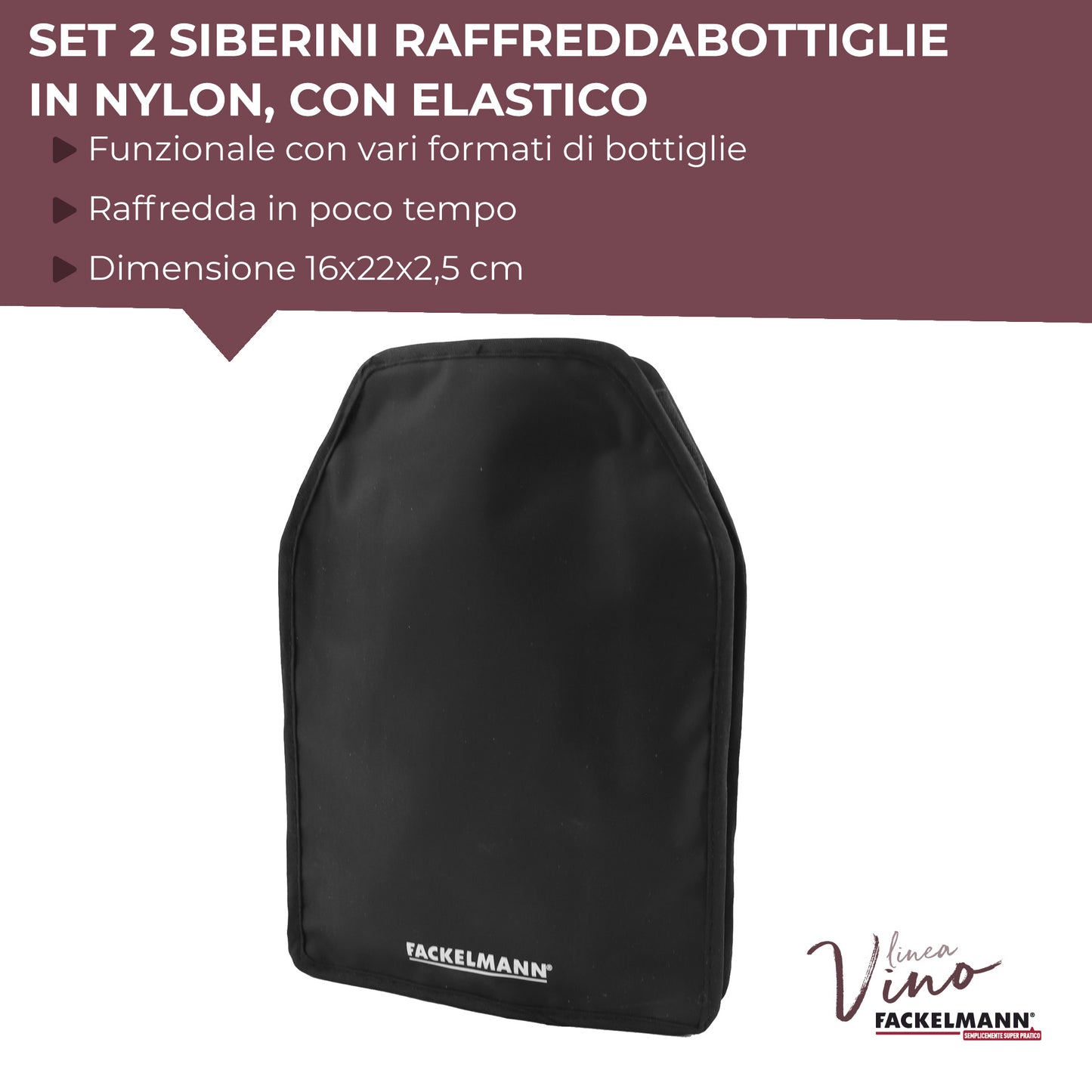 Set da 2 Custodie raffredda bottiglie