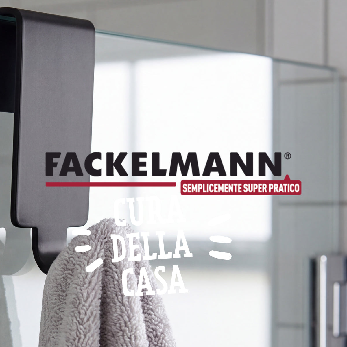 Gancio Doppio per Vetro in Acciaio Inox Nero – Appendino Bagno per Box Doccia