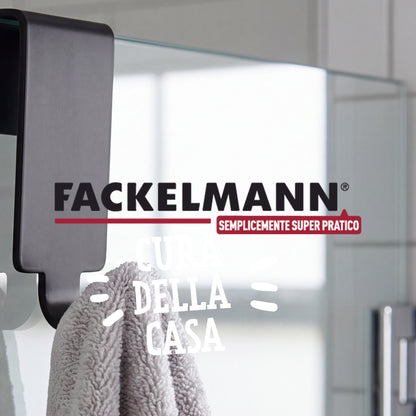 Gancio Doppio per Vetro in Acciaio Inox Nero – Appendino Bagno per Box Doccia