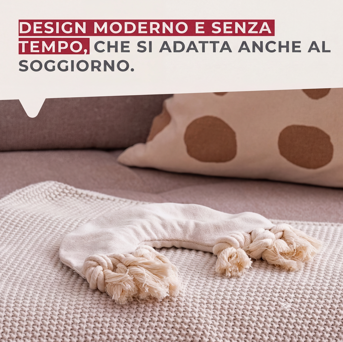 Treccia gioco per cani, in cotone, 23×17×3 cm