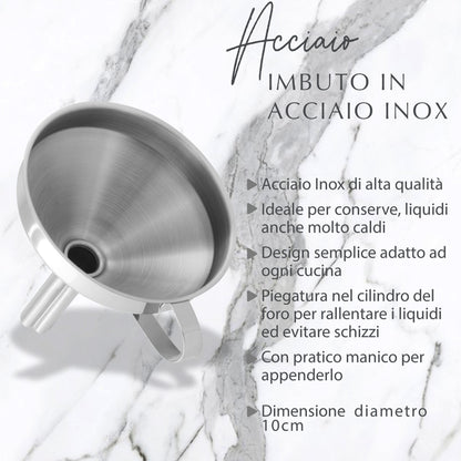 Imbuto da cucina Ø10 cm, in acciaio inox