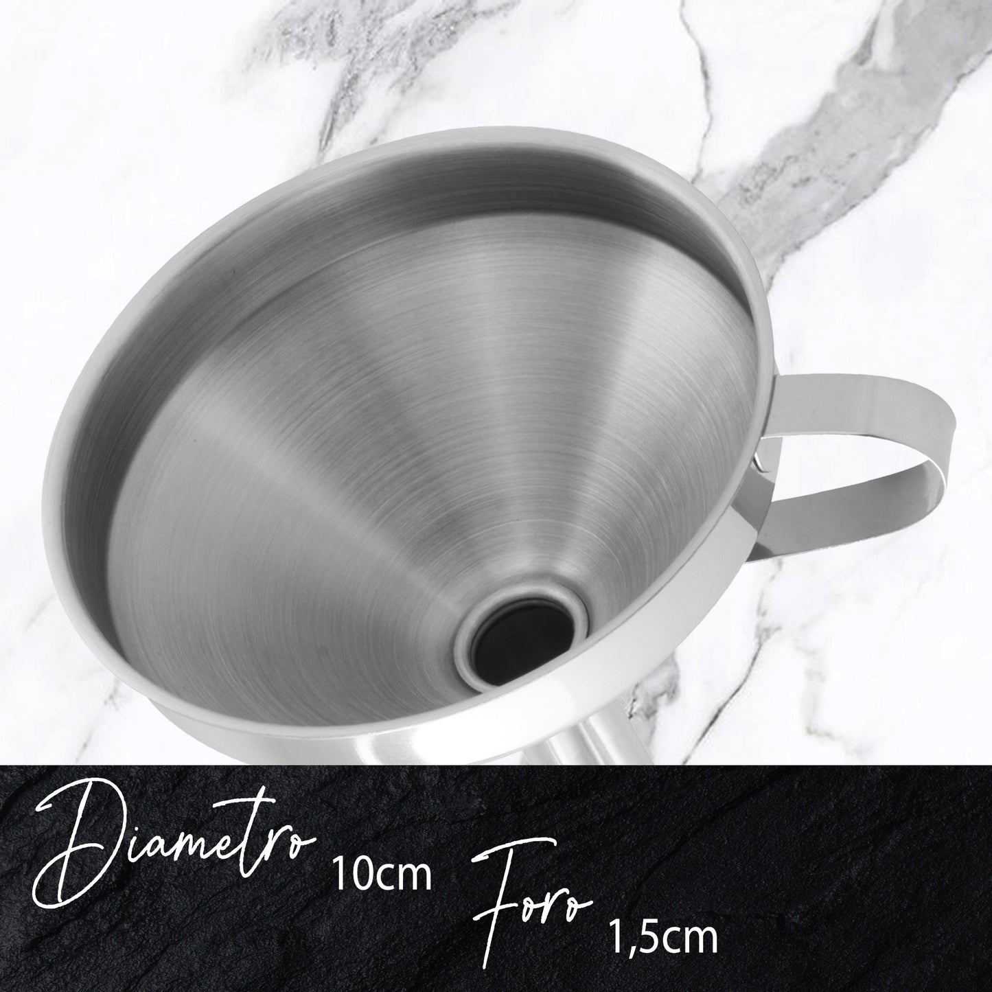 Imbuto da cucina Ø10 cm, in acciaio inox