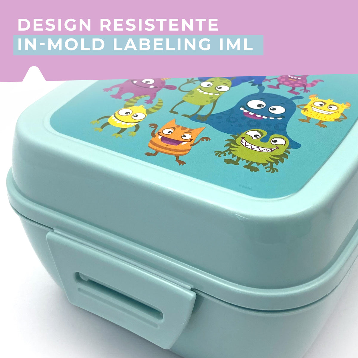 Lunch box porta merenda, quadrato