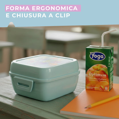Lunch box porta merenda, quadrato