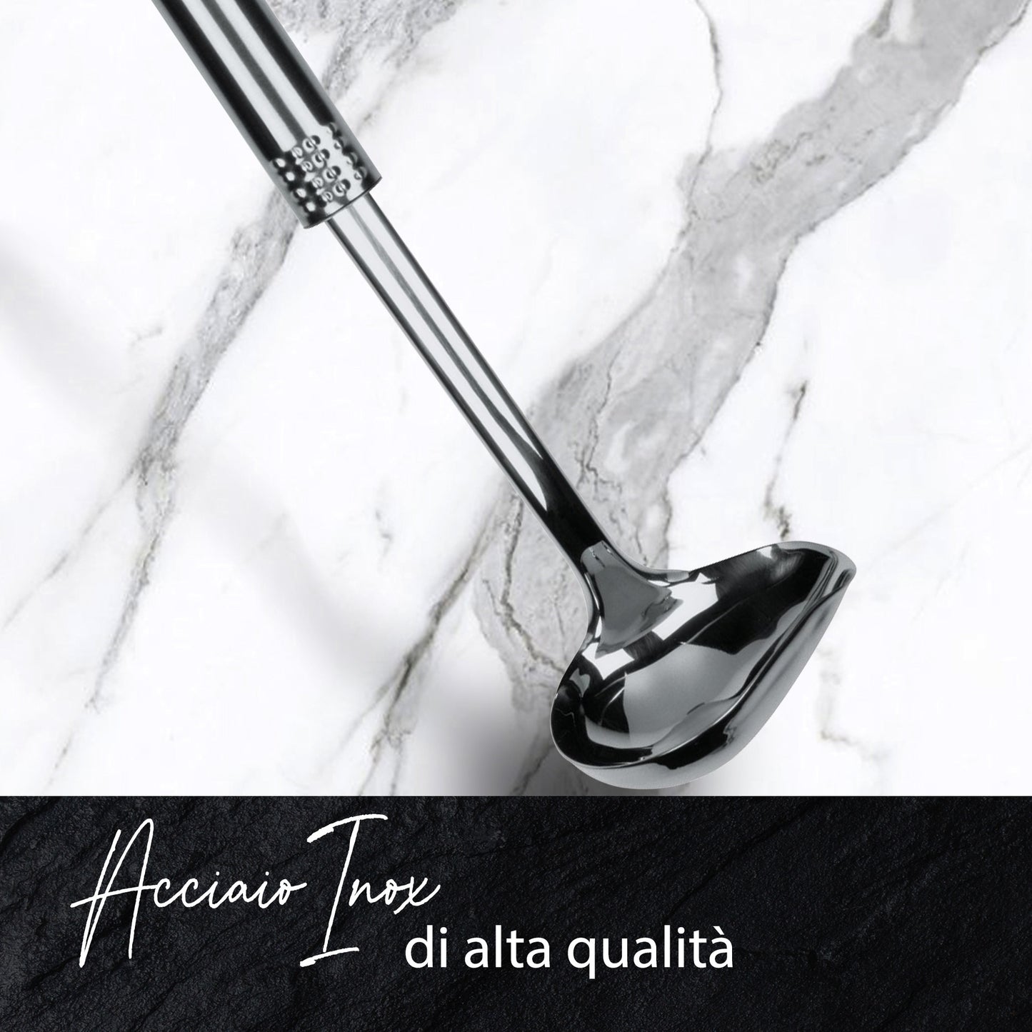 Mestolino con beccuccio, in acciaio inox