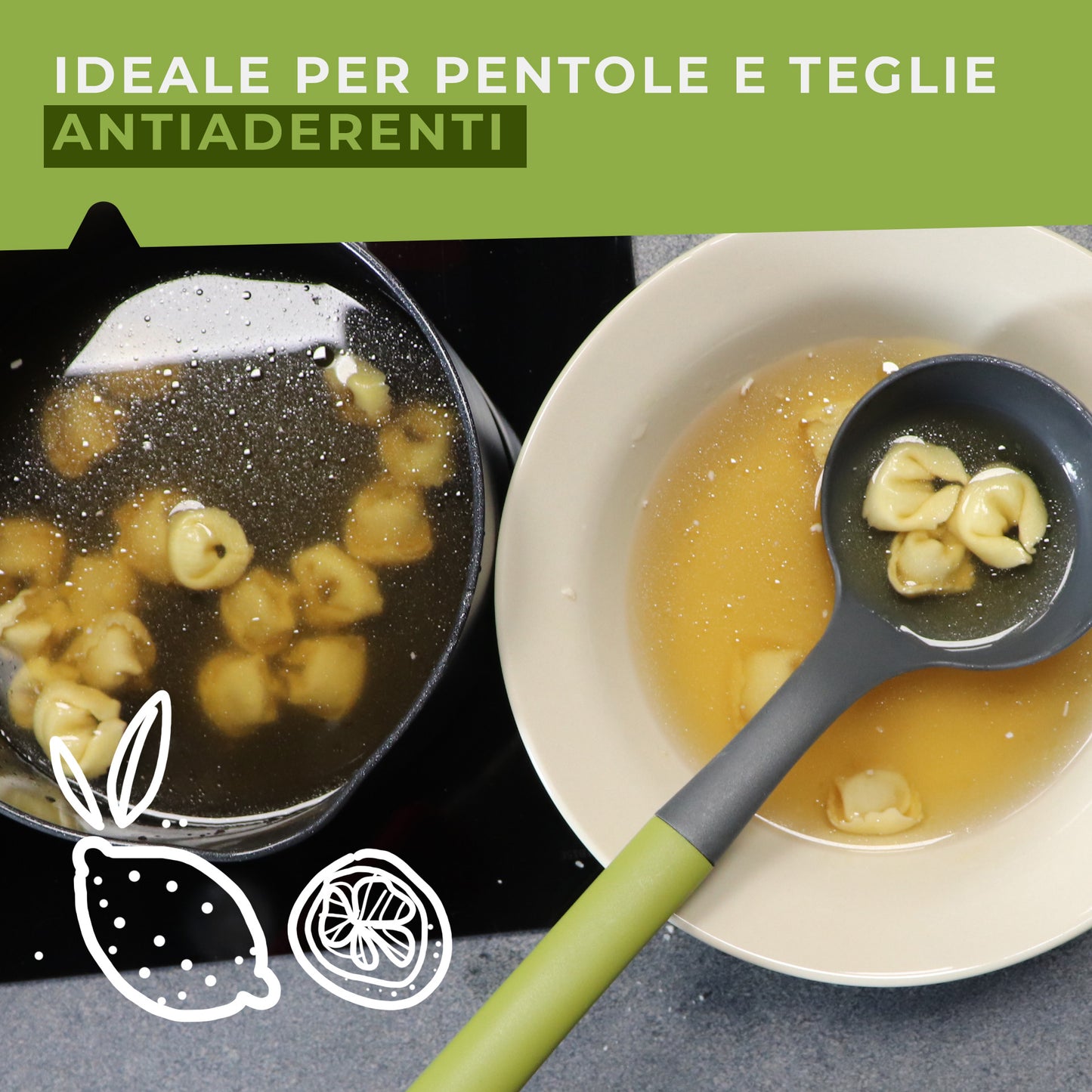 Mestolo da cucina, Linea Oliva