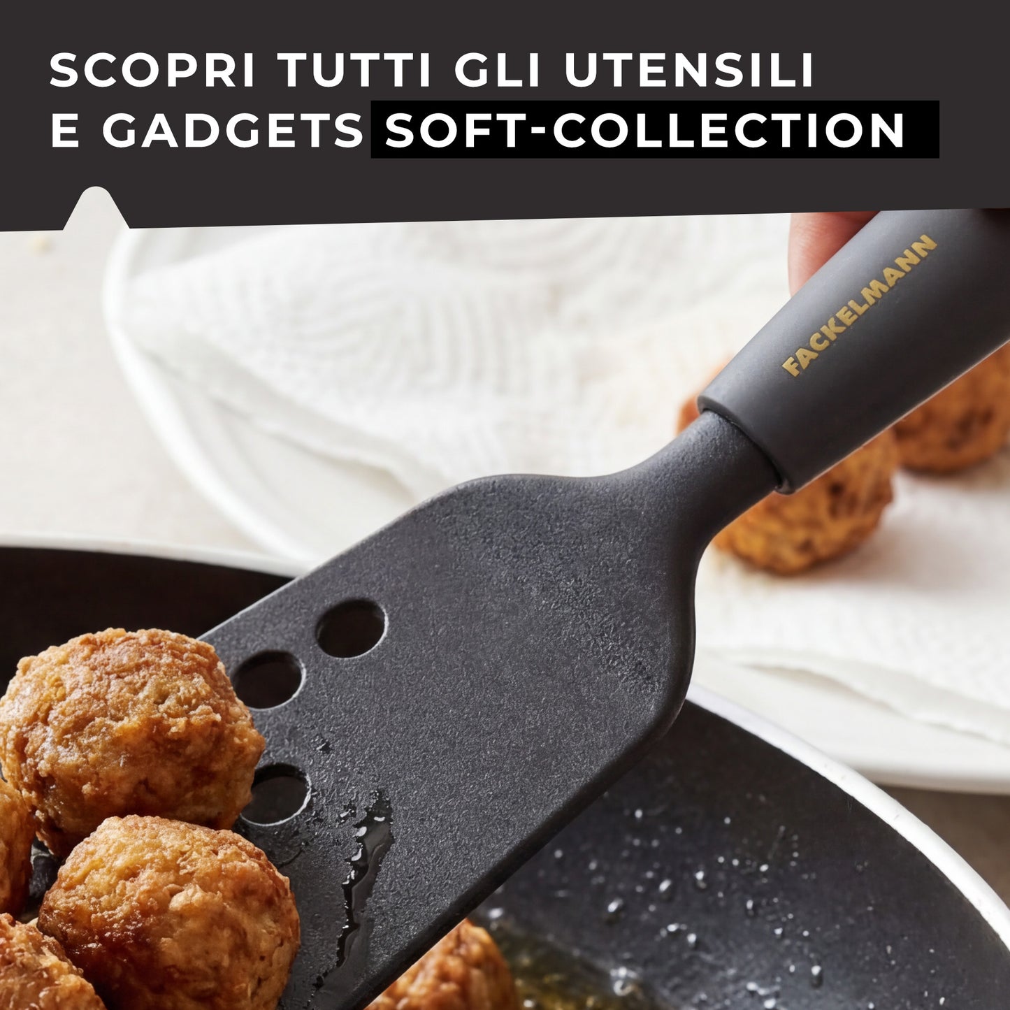 Paletta forata XLong 34cm, Linea Soft Collection