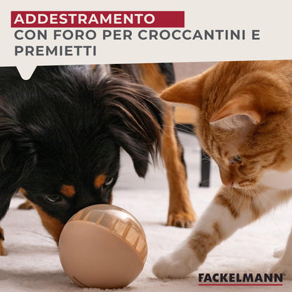 Pallina porta snack per cani e gatti
