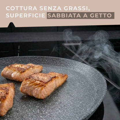 Piastra padella piana antiaderente, Linea Cosmo