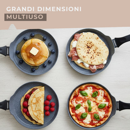 Piastra padella piana antiaderente, Linea Cosmo