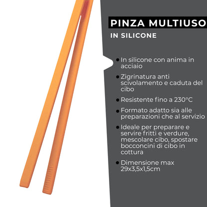 Pinza multiuso in silicone, Linea Soft Collection, Fackelmann