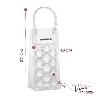 Set da 2 Sacchetti refrigeranti per bottiglie, bianco e rosso