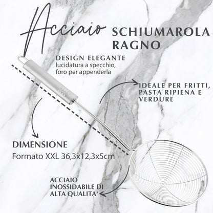 Schiumarola in acciaio