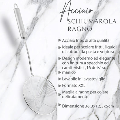 Schiumarola in acciaio