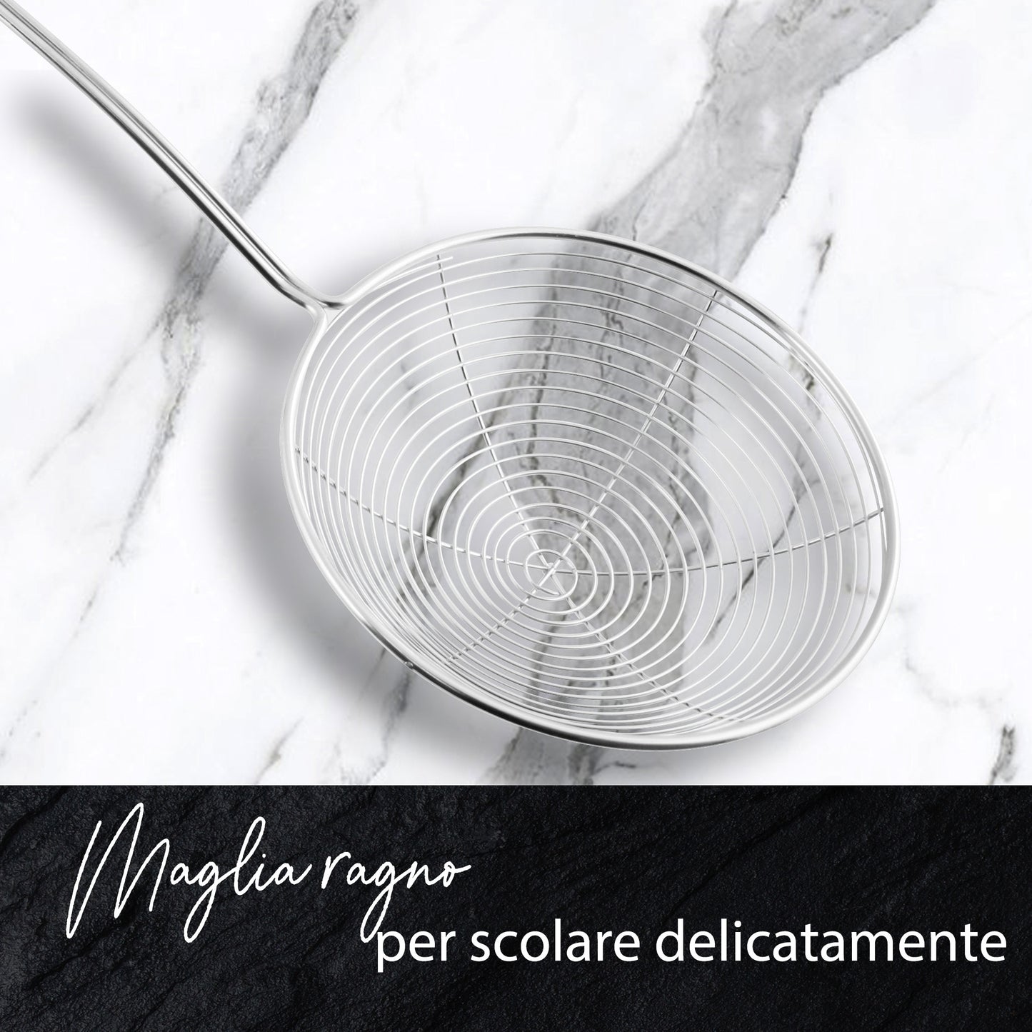 Schiumarola in acciaio