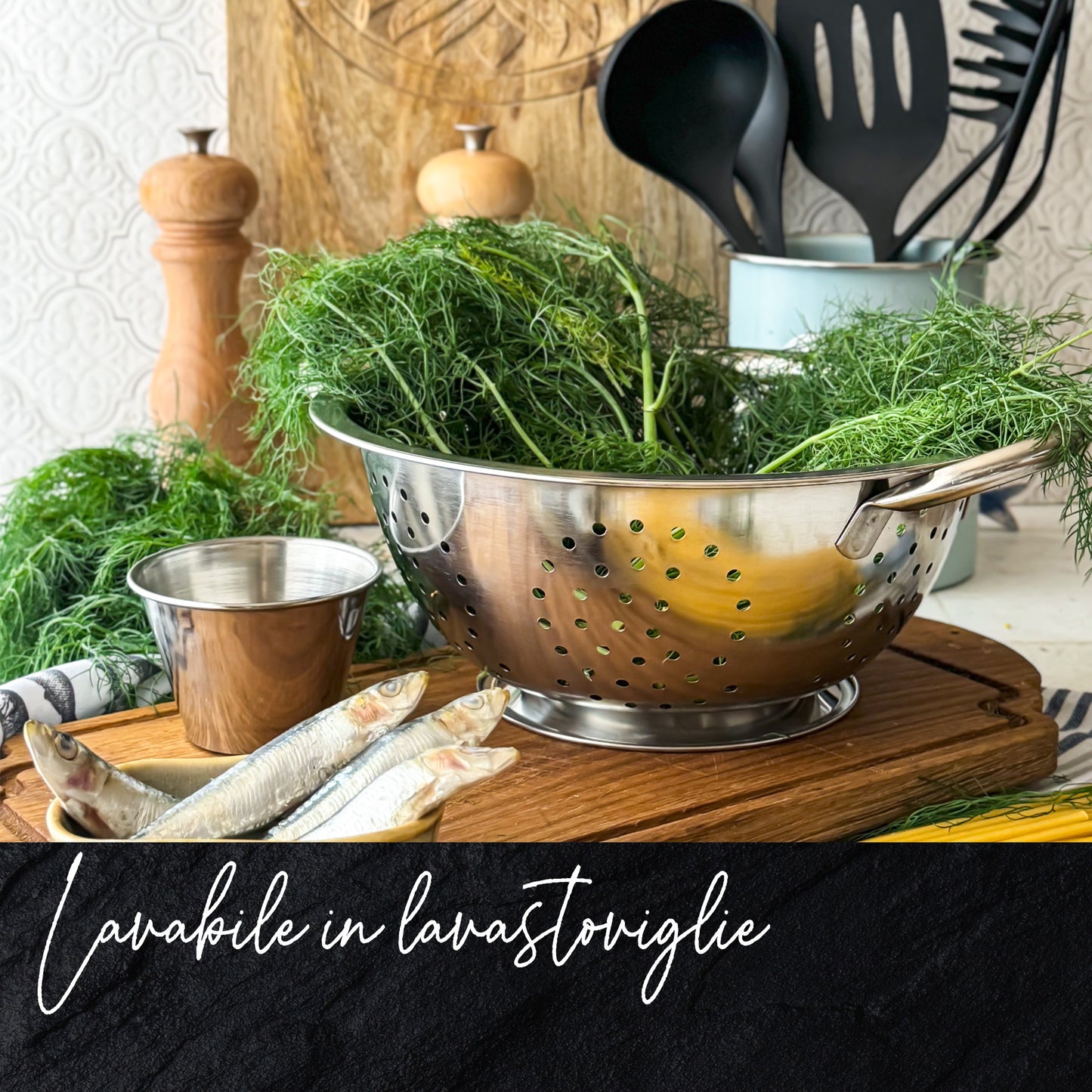 Colapasta Ø24 cm, in acciaio inox