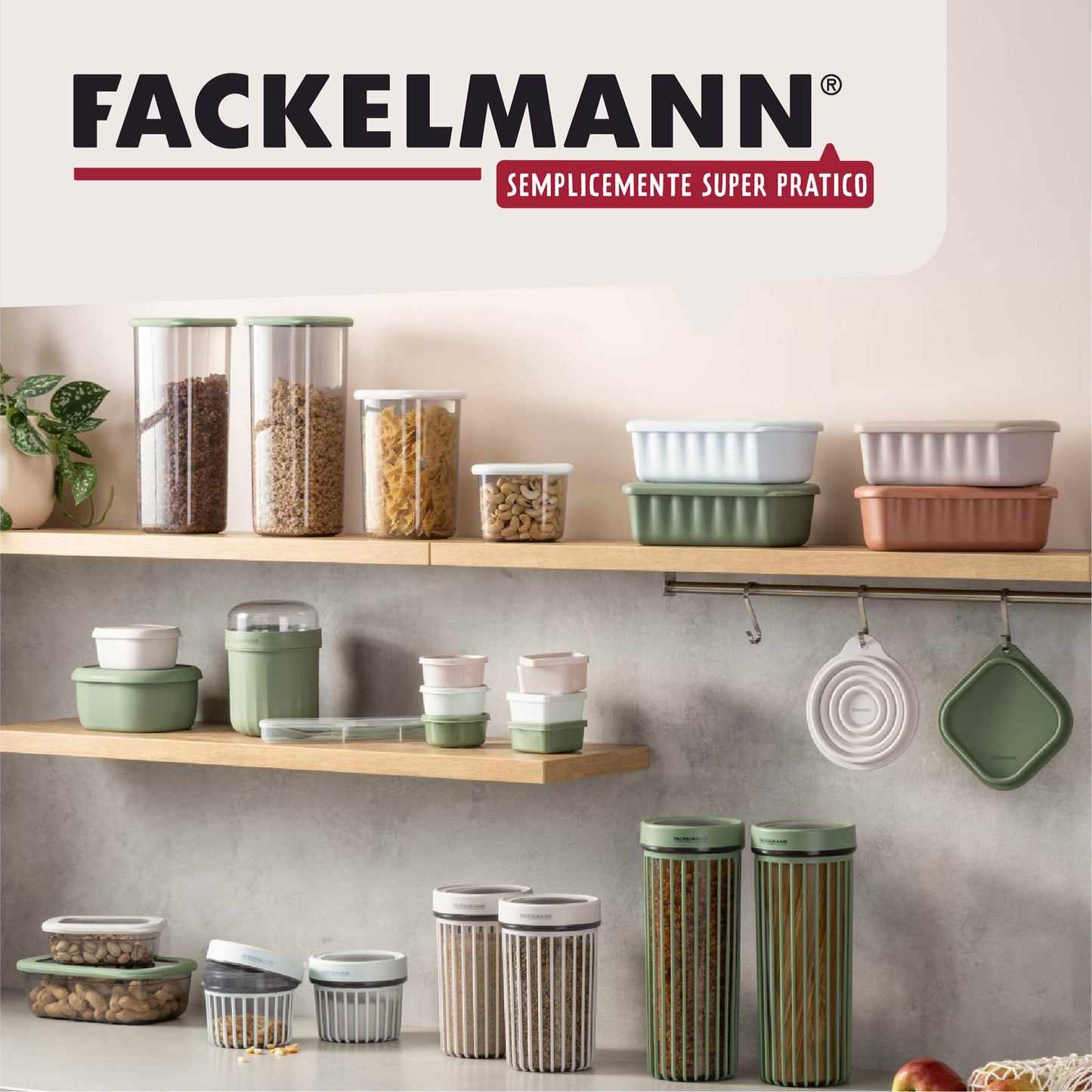 Set di 3 contenitori tondi per snack, condimenti, spezie, frutta secca, Ø 8 x 3,5 cm