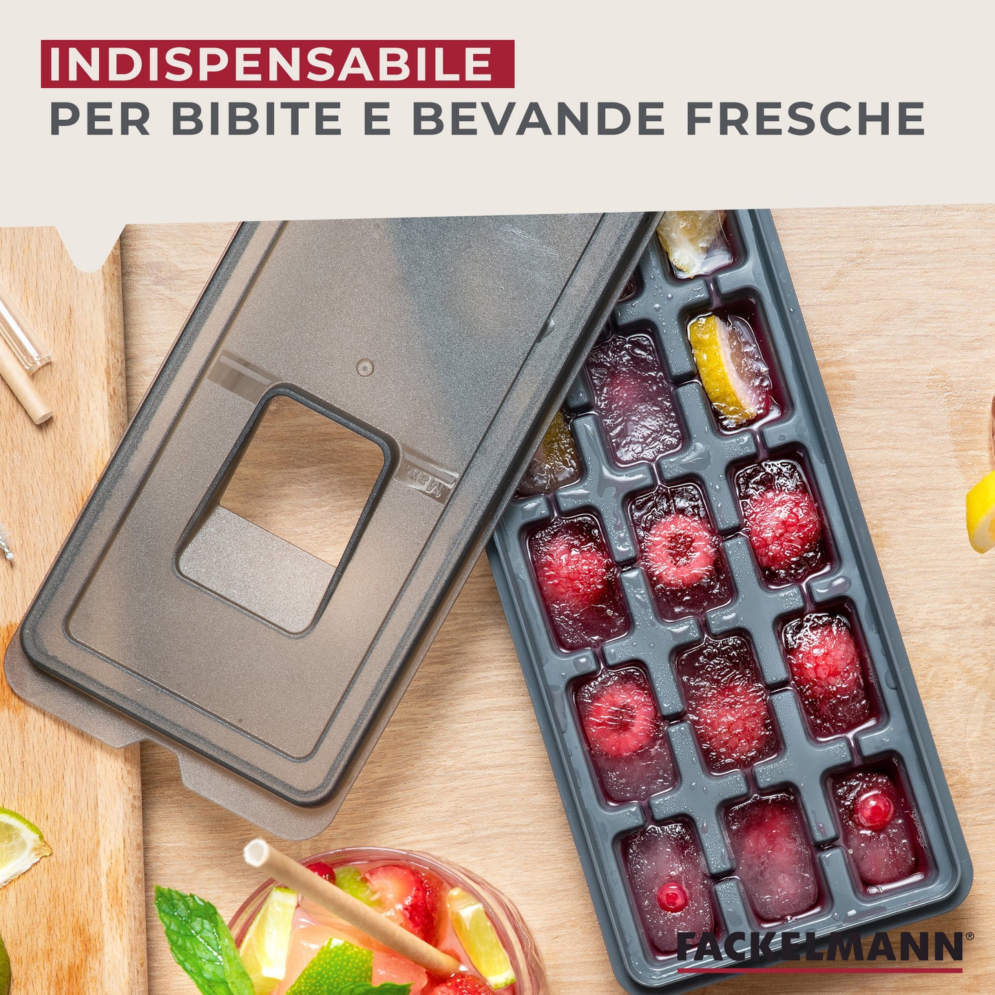 Set per Cocktail, miscelatore shaker, misurino dosatore e forma ghiaccio