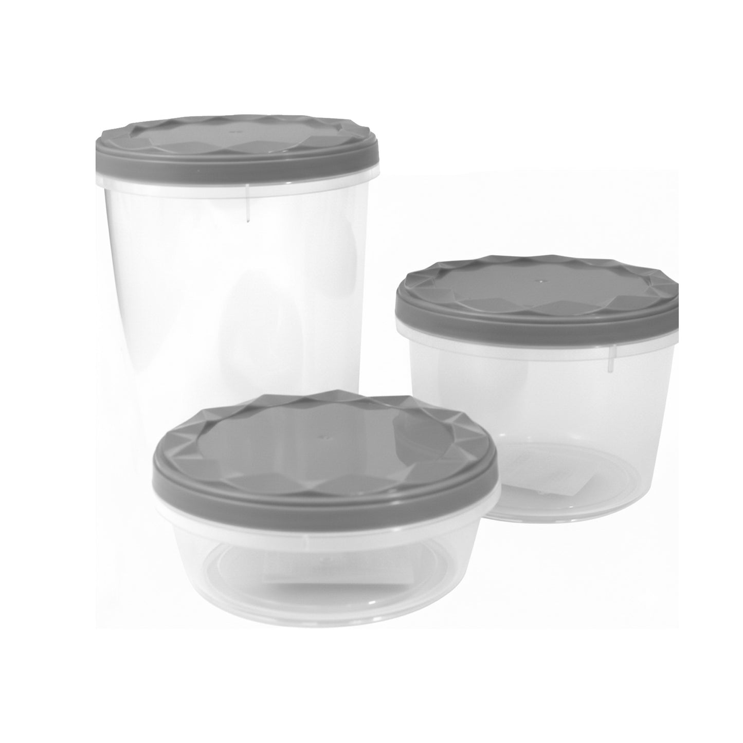 Set di 3 contenitori, dimensioni varie