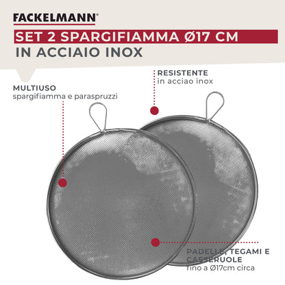 Set di 2 frangifiamma da 17 cm