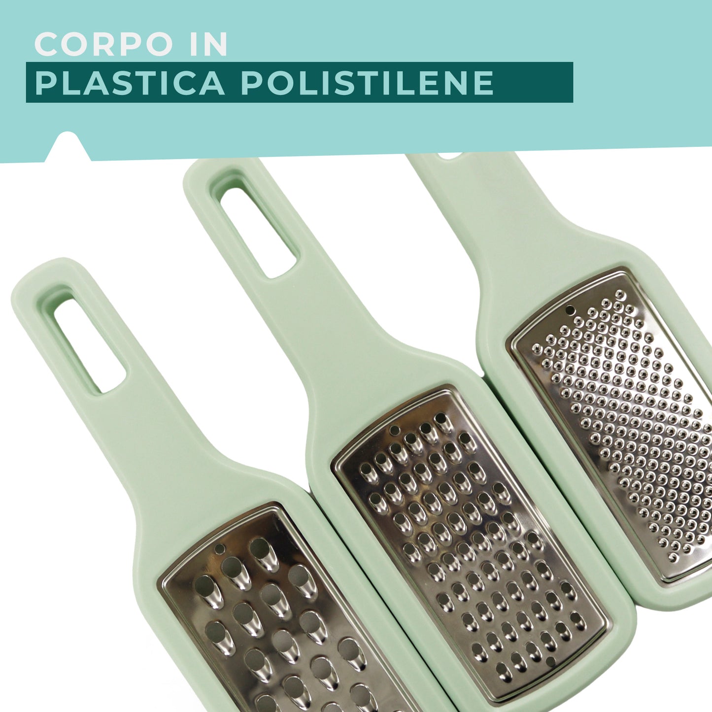 Set di 3 Grattugie, Linea Ocean