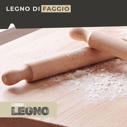 Set 2 Mattarelli in Legno di Faggio 35 cm – Mattarello per Pizza e Pasta