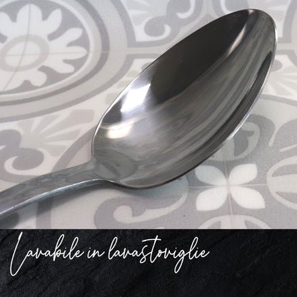 Set Cucchiaio, Mestolo e Servispaghetti in Acciaio Inox