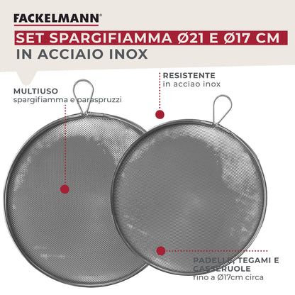 Set di frangifiamma da Ø17 e Ø21 cm