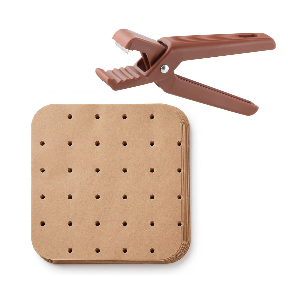 Set taglia castagne e 50 stampi per friggitrice ad aria 22x22 cm