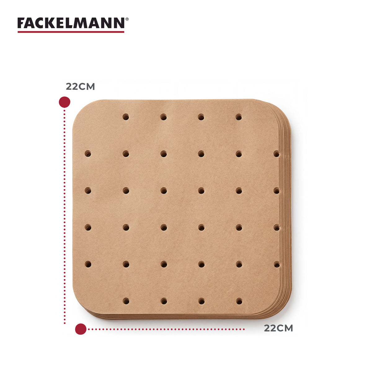 Set taglia castagne e 50 stampi per friggitrice ad aria 22x22 cm