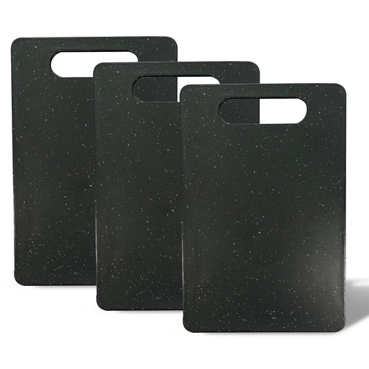 Set 3 Taglieri da Cucina Effetto Granito – Antiscivolo - 34,5 x 24 cm
