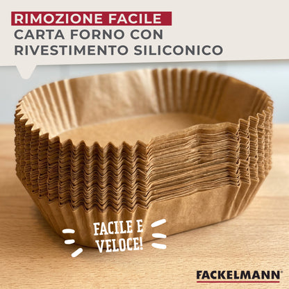 Stampi per friggitrice in carta, 50 pezzi, 22 x 14 x 4,5 cm