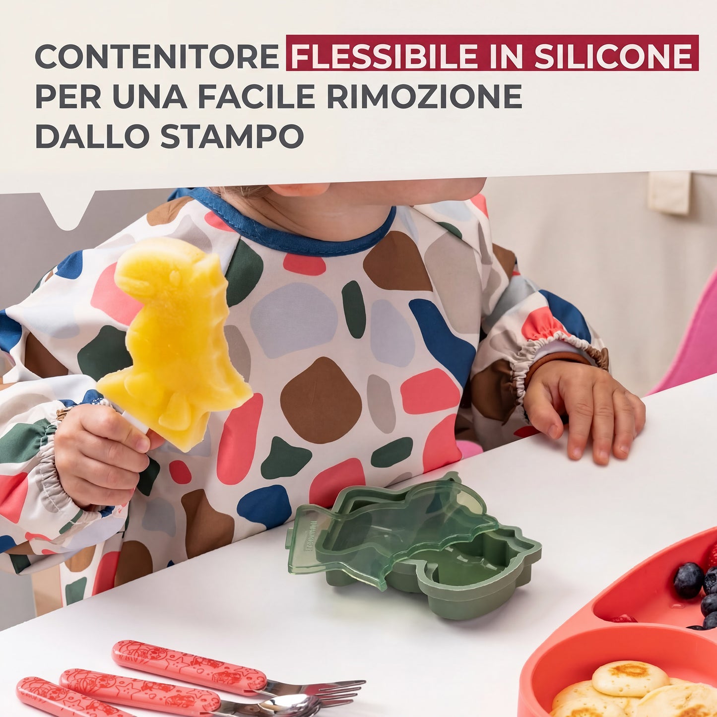 Stampo per ghiaccioli, forma dinosauro