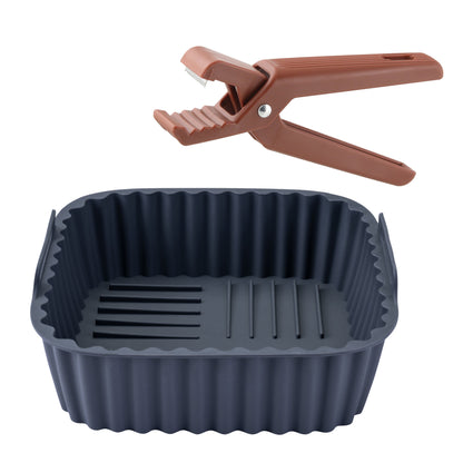 Set taglia castagne e stampo per friggitrice ad aria in silicone 19 cm