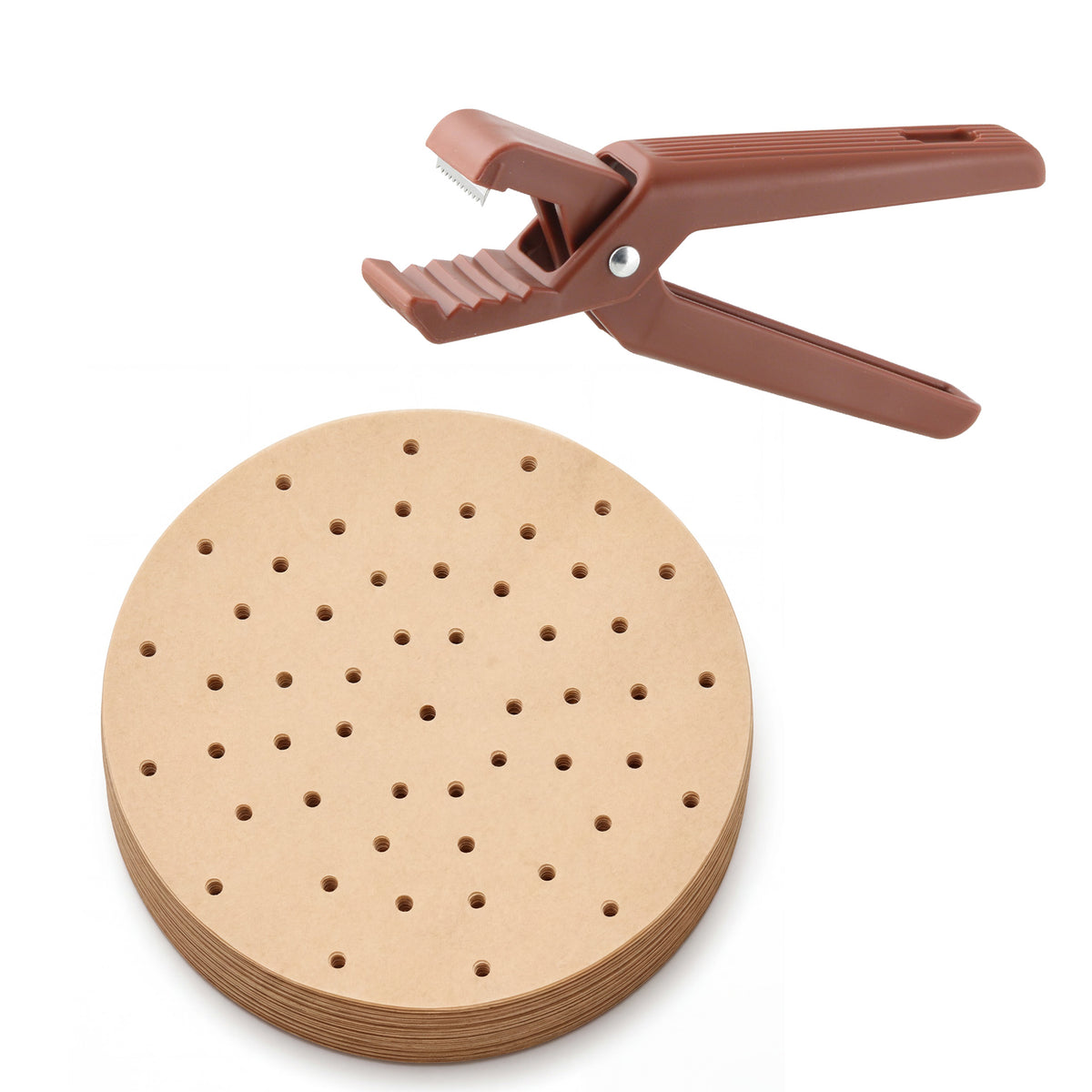 Set taglia castagne e 50 stampi per friggitrice ad aria Ø22 cm
