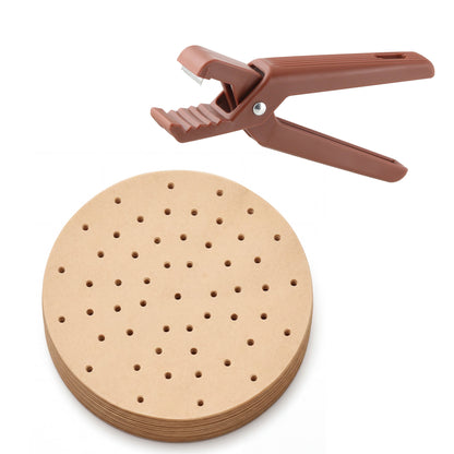 Set taglia castagne e 50 stampi per friggitrice ad aria Ø22 cm