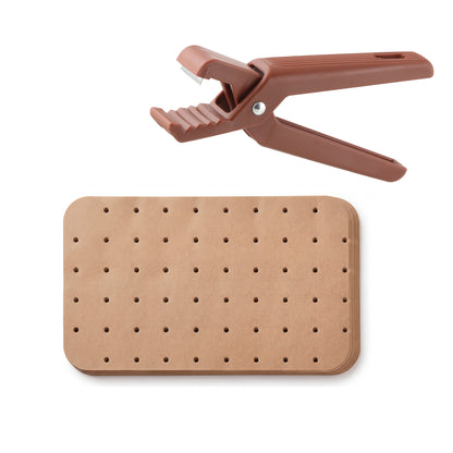 Set taglia castagne e 50 stampi per friggitrice 22x14 cm